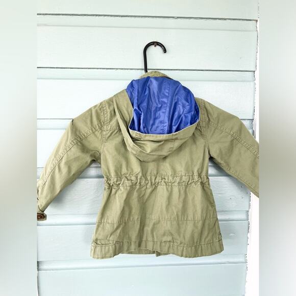 J Crew Crewcuts olive green army utility cargo field jacket preppy Barbour fall - Picture 6 of 9